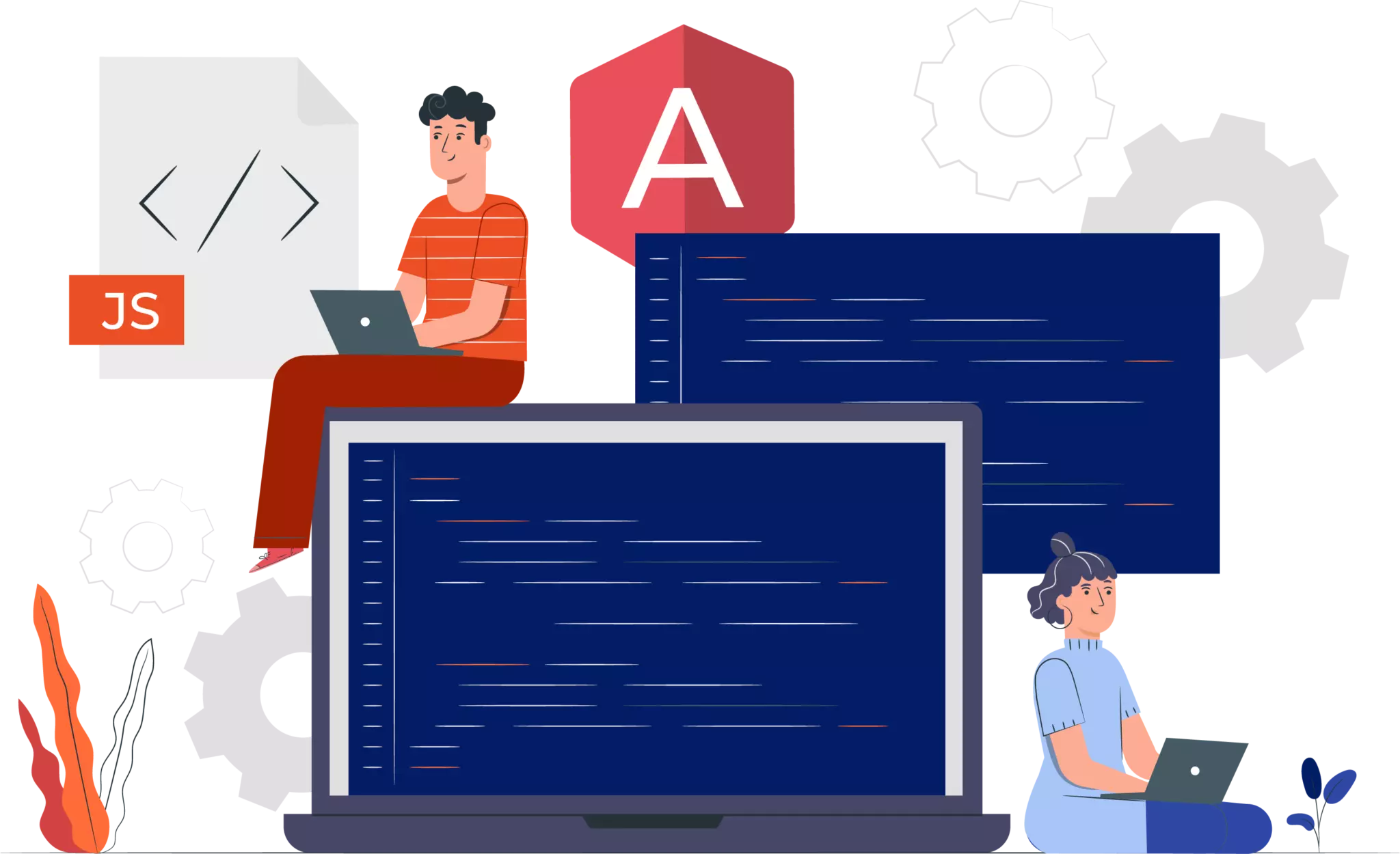 Angular JS development service page image