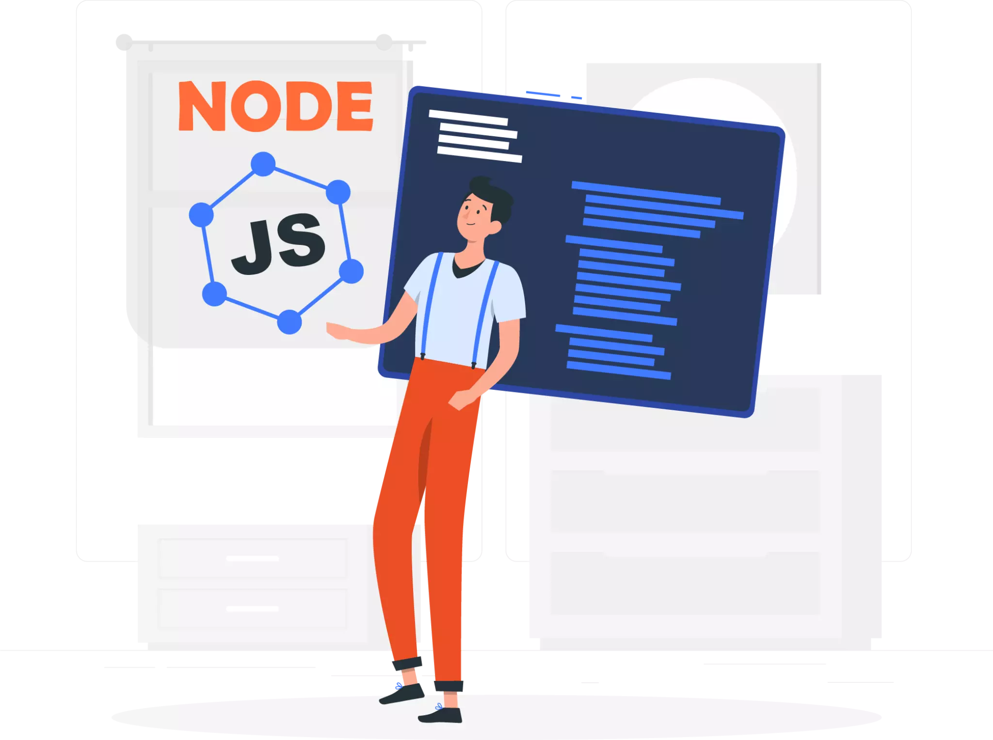 Node JS development service page image