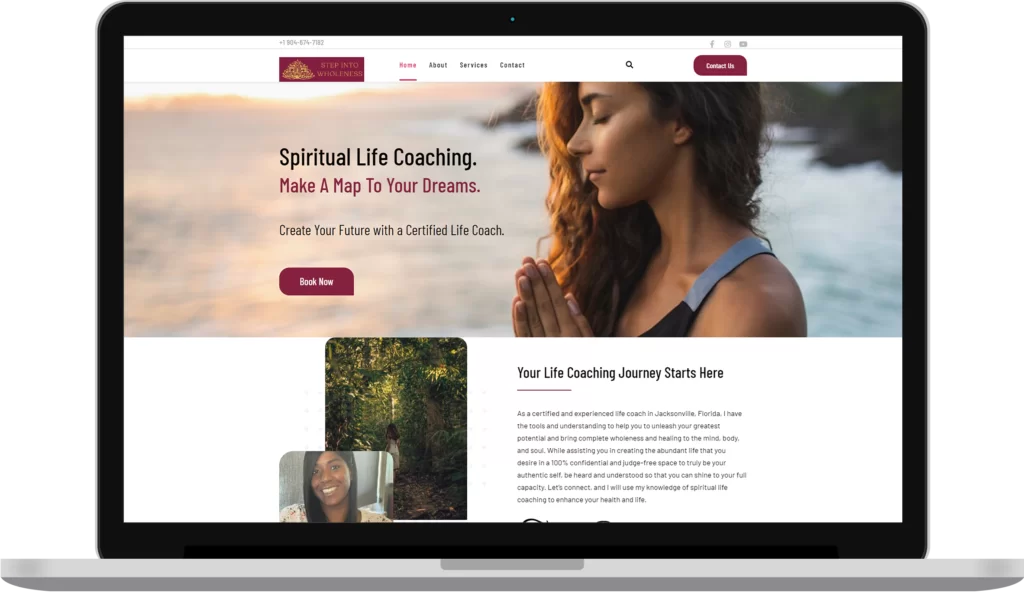 life coach website development